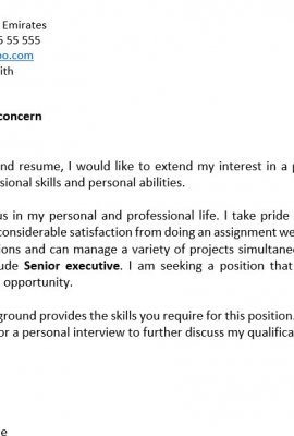 How to write a CV for Jobs in UAE in 2021? covering letter format for uae dubai abu dahbi emirates 270x400 - How to write a CV for Jobs in UAE in 2021?